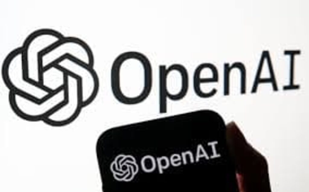 AIを活用したショッピングリサーチ（shopping research）の解説。OpenAIのロゴを背景に、ChatGPTなどのAIが購買行動分析や市場調査を効率化するイメージ。