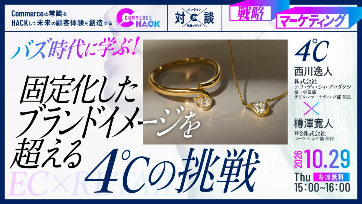 バズ時代に学ぶ！固定化したブランドイメージを超える４℃の挑戦