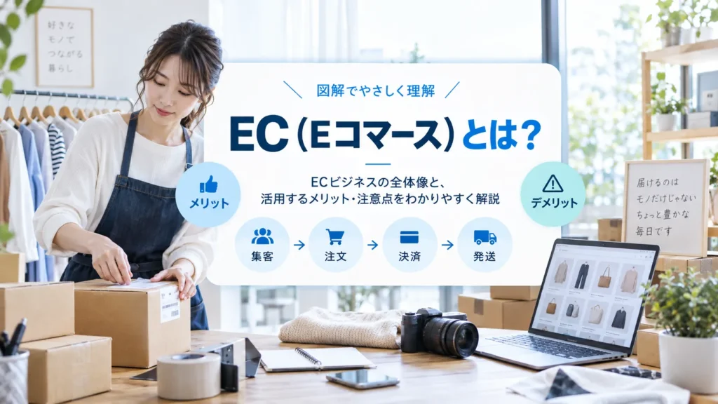 ECとは？電子商取引の意味・種類・仕組みをわかりやすく解説【2026年版】