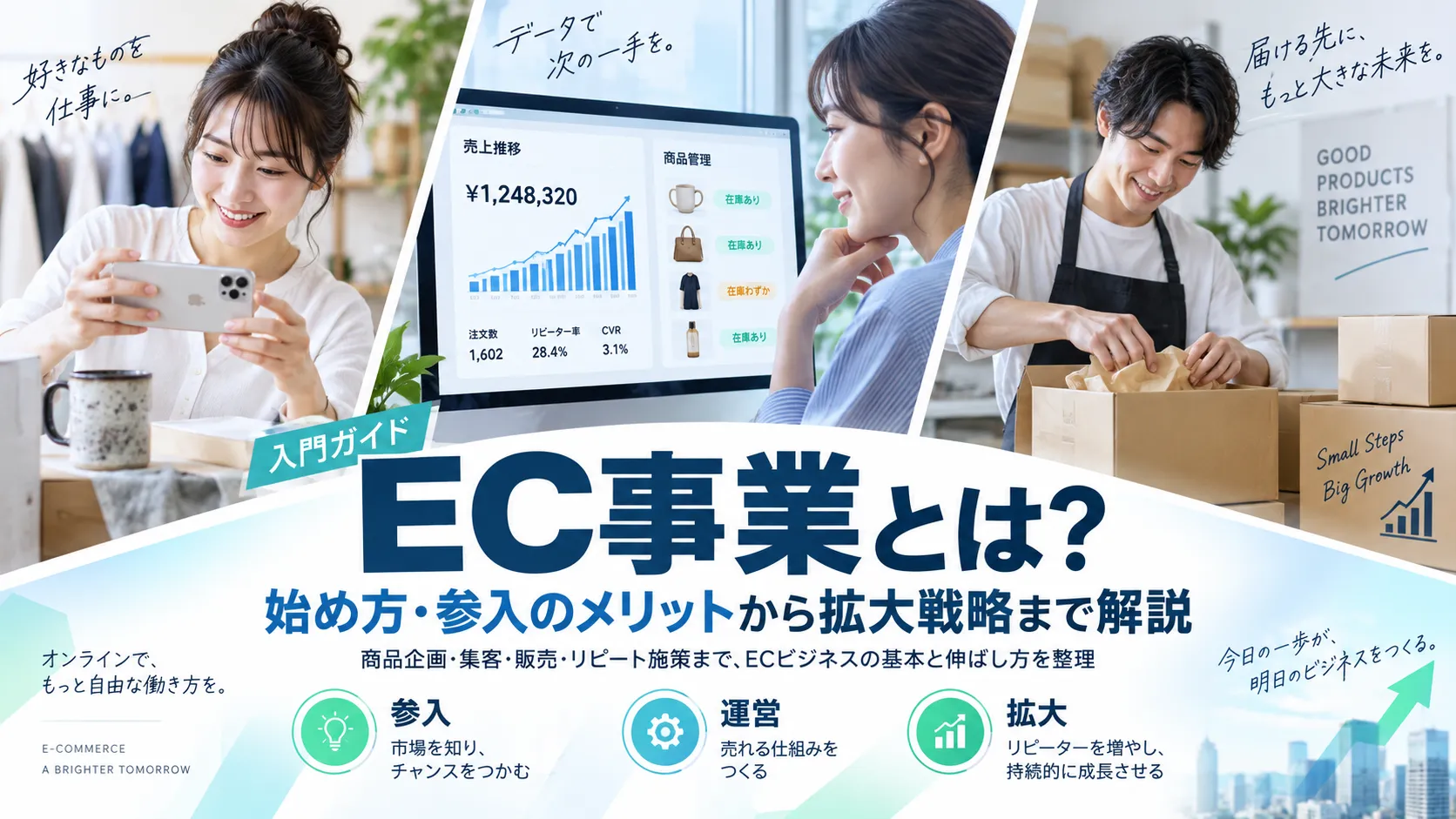 EC事業とは?始め方・参入のメリットから拡大戦略まで解説