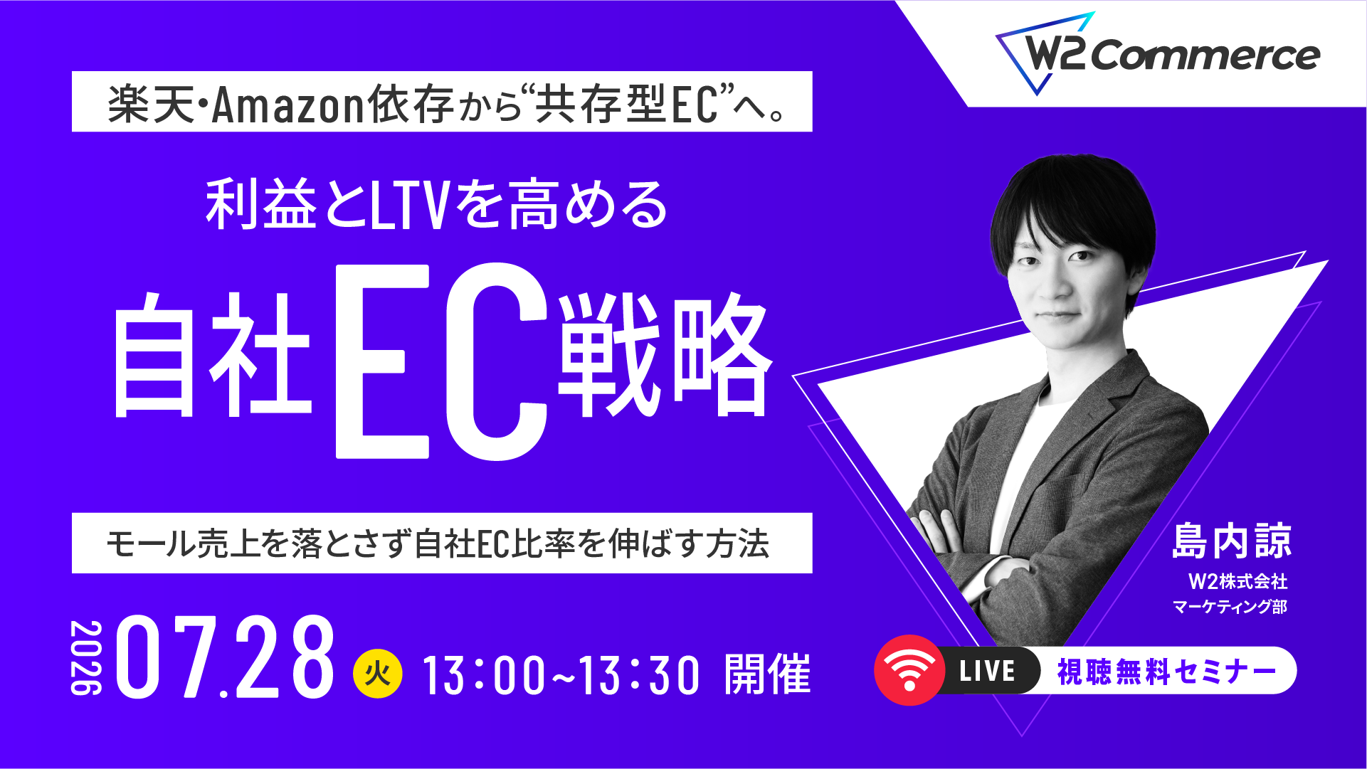 楽天・Amazon依存から“共存型EC”へ。利益とLTVを高める自社EC戦略 〜モール売上を落とさず、自社EC比率を伸ばす方法〜