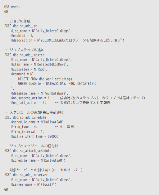 SQL Server Agentを使ったジョブ自動化とエラー通知の設定方法