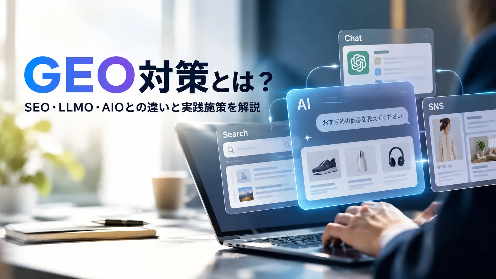 GEO対策とは？SEO・LLMO・AIOとの違いと実践施策を解説