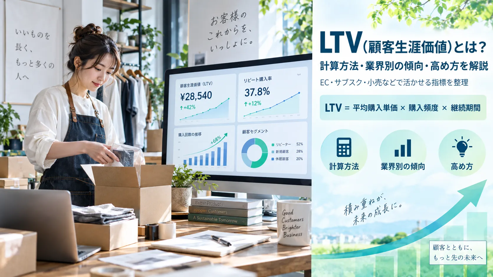 LTV(顧客生涯価値)とは?計算方法・業界別の傾向・高め方を解説