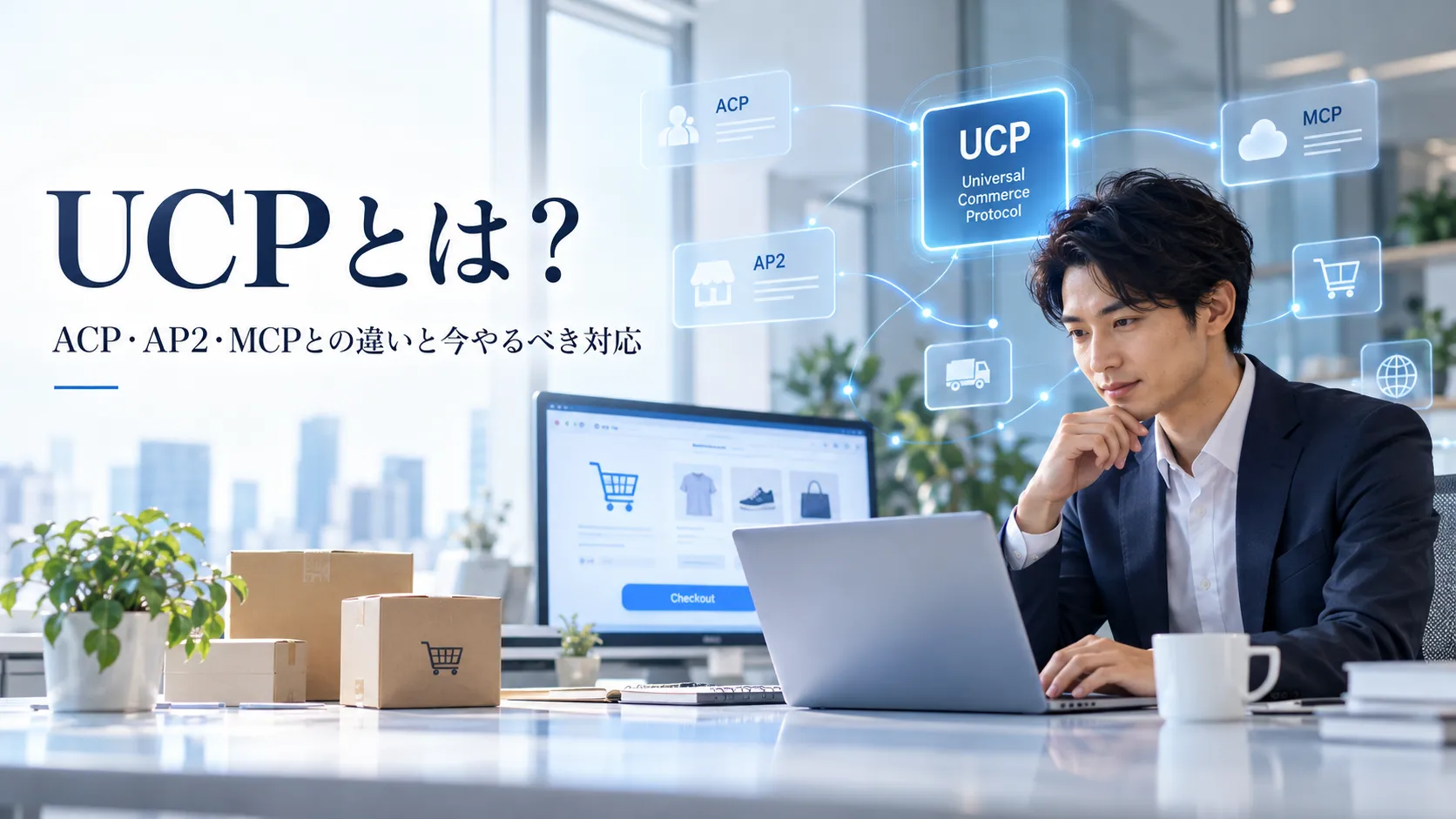 UCP（Universal Commerce Protocol）とは？ACP・AP2・MCPとの違いとEC事業者が今やるべき対応